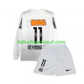 Jalkapallo Pelipaidat/Peliasut Santos FC Neymar JR 11 Retro Lasten Kotipaita 2011-2012 Pitkähihainen